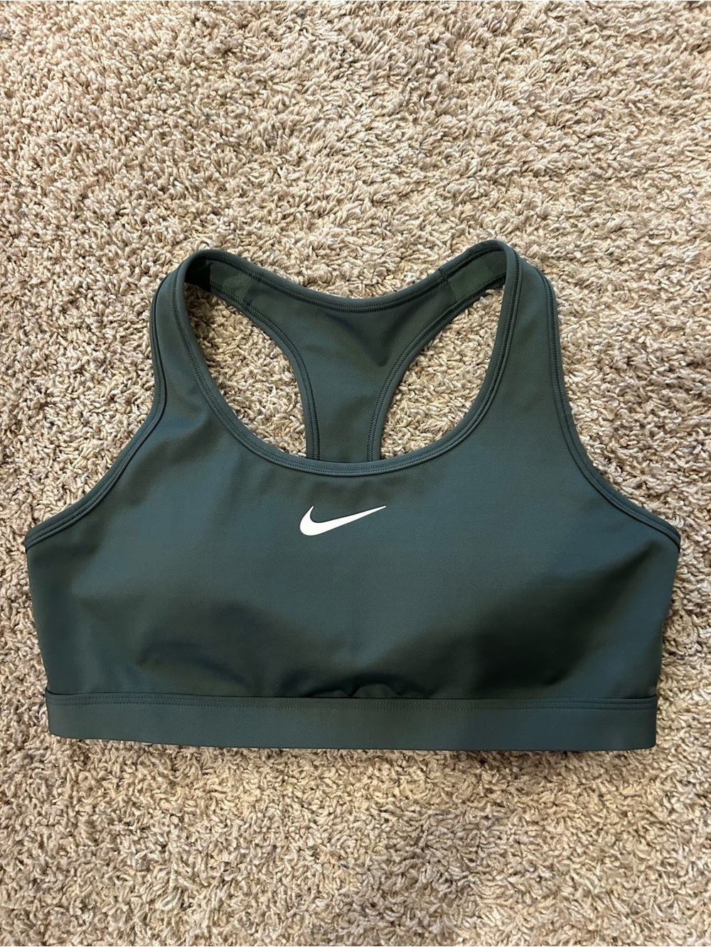 Nike Dark Green Dri Fit Sports Bra